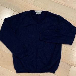 Les Petits Anges designer boys navy cashmere sweater
